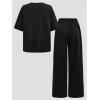 imageSOLY HUX Girls Sweatsuit Short Sleeve T Shirts and Sweatpants Streetwear Summer Clothes 2 PieceBlack Heart