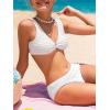 imageSOLY HUX Girls V Neck Ring Linked Bikini Sets Bathing Suits Two Piece SwimsuitSolid White
