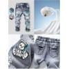 imageSOLY HUX Toddler Boys Jeans High Waisted Graphic Denim Pants Casual Streetwear ClothesDark Wash