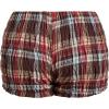 imageSOLY HUX Womens Ruffle Shorts Plaid Y2k Lace Bloomers Elastic Waist Frill Bottoms Gingham Micro BoyshortsBlue Multi Plaid