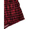 imageSOLY HUX Womens Ruffle Shorts Plaid Y2k Lace Bloomers Elastic Waist Frill Bottoms Gingham Micro BoyshortsRed Multi Plaid