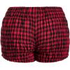 imageSOLY HUX Womens Ruffle Shorts Plaid Y2k Lace Bloomers Elastic Waist Frill Bottoms Gingham Micro BoyshortsRed Multi Plaid