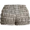 imageSOLY HUX Womens Ruffle Shorts Plaid Y2k Lace Bloomers Elastic Waist Frill Bottoms Gingham Micro BoyshortsWhite Multi Plaid
