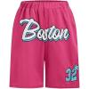 imageSOLY HUX Boys Athletic Letter Graphic Shorts Elastic Waist Casual Track ShortsHotpink Letter
