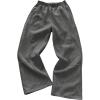 imageSOLY HUX Boys Casual Sweatpants Elastic Waist Wide Leg Baggy Athletic Pants with PocketsPure Light Grey