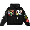 imageSOLY HUX Boys Graphic Zip Up Hoodie Y2k Long Sleeve Hooded Sweatshirt Jacket StreetwearBlack Graphic
