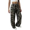 imageSOLY HUX Girls Camo Sweatpants Elastic Waist Baggy Wide Leg Casual Pants StreetwearMulti Camo
