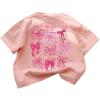 imageSOLY HUX Girls Cute Bow Graphic T Shirts Short Sleeve Crew Neck Loose Fit Summer Casual Tee TopsPink Graphic