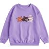 imageSOLY HUX Girls Cute Graphic Crew Neck Sweatshirt Long Sleeve Pullover Tops T ShirtPurple Cat