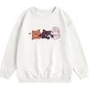 imageSOLY HUX Girls Cute Graphic Crew Neck Sweatshirt Long Sleeve Pullover Tops T ShirtWhite Cat