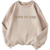 imageSOLY HUX Girls Graphic Sweatshirt Letter Print Crewneck Drop Shoulder Long Sleeve Casual Fall Pullover TopsKhaki Letter