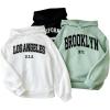 imageSOLY HUX Girls Hoodies 3 Piece Set Letter Graphic Long Sleeve Hooded Sweatshirts Fall ClothesWhite Green Black