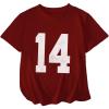 imageSOLY HUX Girls Number Graphic Tees Short Sleeve Crew Neck Y2k Tops Jersey ShirtsRed Letter