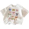 imageSOLY HUX Girls Summer T Shirts Graphic Tees Short Sleeve Bows Printed Cute Tee TopsWhite Graphic