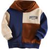 imageSOLY HUX Toddler Boys Color Block Hoodie Letter Graphic Long Sleeve Hooded Sweatshirt Casual Pullover TopsMulticoloured Letter