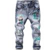 imageSOLY HUX Toddler Boys Jeans High Waisted Graphic Denim Pants Casual Streetwear ClothesDark Wash