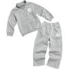 imageSOLY HUX Toddler Boys Sweatsuits 2 Piece Outfits Letter Graphic Quarter Zip Long Sleeve Sweatshirt and Sweatpants SetsGrey Letter