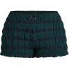 imageSOLY HUX Womens Ruffle Shorts Plaid Y2k Lace Bloomers Elastic Waist Frill Bottoms Gingham Micro BoyshortsDark Green Plaid