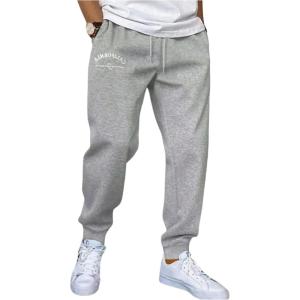 imageSOLY HUX Boys Letter Graphic Sweatpants Elastic Waist Workout Casual Joggers Pants with PocketsGrey Letter