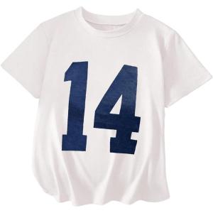 imageSOLY HUX Girls Number Graphic Tees Short Sleeve Crew Neck Y2k Tops Jersey ShirtsWhite Letter