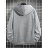 imageSOLY HUX Hoodies for Men Graphic Print Drawstring Drop Shoulder Long Sleeve Sweatshirt Pullover TopsGrey Cross