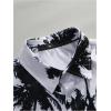 imageSOLY HUX Mens Hawaiian Shirts Tropical Short Sleeve Button Down Beach Shirt Summer Vacation Shirt TopsWhite and Black