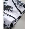 imageSOLY HUX Mens Hawaiian Shirts Tropical Short Sleeve Button Down Beach Shirt Summer Vacation Shirt TopsWhite and Black