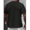 imageSOLY HUX Mens Short Sleeve Knit T Shirts Crew Neck Textured Classic Casual Tee TopsPlain Black