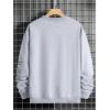 imageSOLY HUX Sweatshirts for Men Letter Graphic Crew Neck Long Sleeve Drop Shoulder Pullover TopGrey Graphic Print