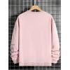 imageSOLY HUX Sweatshirts for Men Letter Graphic Crew Neck Long Sleeve Drop Shoulder Pullover TopPink Graphic