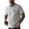 imageSOLY HUX Mens Short Sleeve Knit T Shirts Crew Neck Textured Classic Casual Tee TopsPlain Grey