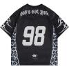 imageSOLY HUX Mens Jersey Shirts Mesh Graphic Tees V Neck Drop Shoulder Short Sleeve Loose Streetwear TopsBlack Letter