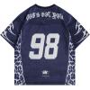 imageSOLY HUX Mens Jersey Shirts Mesh Graphic Tees V Neck Drop Shoulder Short Sleeve Loose Streetwear TopsRoyal Blue Letter