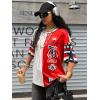 imageSOLY HUX Womens Y2k Graphic TShirts Drop Shoulder Short Sleeve Baggy Tee Tops StreetwearRed Graphic