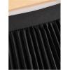 imageSOLY HUX Skirts for Women Pleated High Waisted Flowy A Line Casual Midi SkirtSolid Black