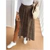 imageSOLY HUX Womens Floral Skirts High Waisted Split Swing Flowy Boho Vacation Long SkirtMulticolor Leopard