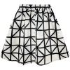 imageSOLY HUX Womens Midi Skirt Plaid Geometric High Waisted A Line Flared Casual SkirtsBlack Geometric