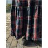 imageSOLY HUX Womens Plaid Maxi Skirt Elastic High Wasited Tiered Ruffle A Line Flowy Long SkirtsRed Plaid
