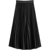 imageSOLY HUX Skirts for Women Pleated High Waisted Flowy A Line Casual Midi SkirtSolid Black