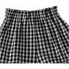 imageSOLY HUX Toddler Girls Plaid Shorts Elastic Waist Wide Leg Ruffle Hem Loose Casual Summer ShortsBlack Plaid