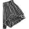 imageSOLY HUX Toddler Girls Plaid Shorts Elastic Waist Wide Leg Ruffle Hem Loose Casual Summer ShortsBlack Plaid