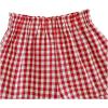 imageSOLY HUX Toddler Girls Plaid Shorts Elastic Waist Wide Leg Ruffle Hem Loose Casual Summer ShortsRed Plaid
