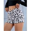 imageSOLY HUX Womens Cheetah Print Micro Shorts Leopard Y2k Mini Rave OutfitsBlack and White