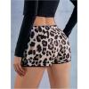 imageSOLY HUX Womens Cheetah Print Micro Shorts Leopard Y2k Mini Rave OutfitsBrown Multi