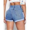 imageSOLY HUX Womens High Waisted Straight Leg Jean Shorts Casual Summer Denim Short PantsLight Wash