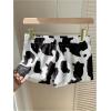 imageSOLY HUX Womens Plaid Pajama Shorts Elastic Low Rise Y2k Casual Summer Sleep Pj Lounge ShortsMulticolor Cow Print