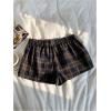 imageSOLY HUX Womens Plaid Pajama Shorts Elastic Low Rise Y2k Casual Summer Sleep Pj Lounge ShortsOrange Plaid