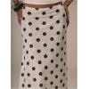 imageSOLY HUX Womens Polka Dots Midi Skirt Low Rise Summer Casual Going Out SkirtsWhite Polka Dots