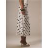 imageSOLY HUX Womens Polka Dots Midi Skirt Low Rise Summer Casual Going Out SkirtsWhite Polka Dots