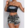 imageSOLY HUX Womens Summer Ripped Jeans Shorts High Waisted Straight Leg Denim Shorts Y2k Preppy ClothesLight Grey